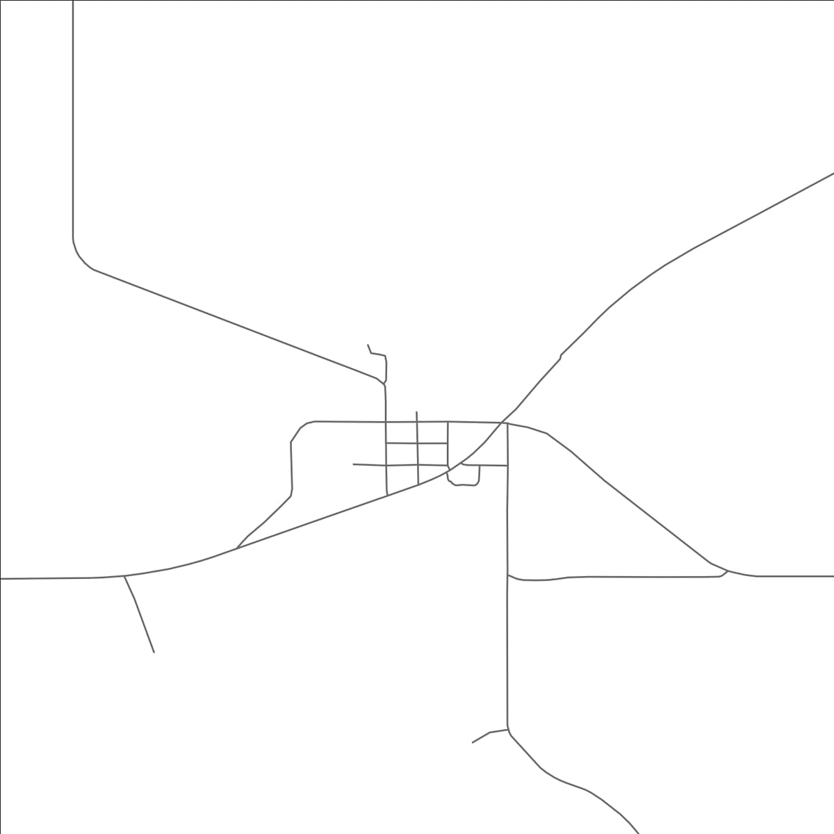 ROAD MAP OF INTERIOR, SOUTH DAKOTA BY MAPBAKES