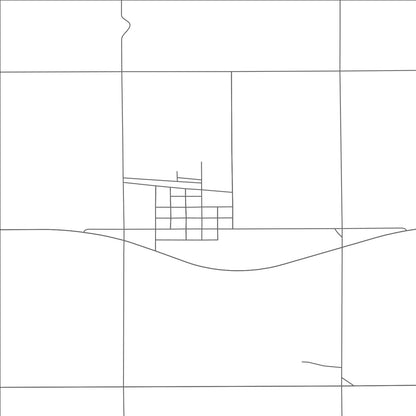 ROAD MAP OF LANE, SOUTH DAKOTA BY MAPBAKES