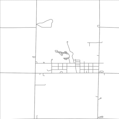 ROAD MAP OF LETCHER, SOUTH DAKOTA BY MAPBAKES