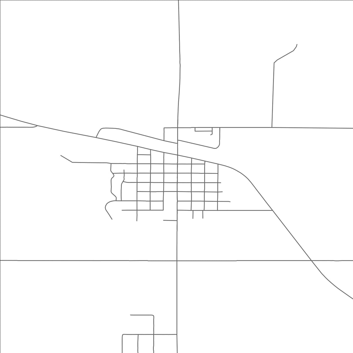 ROAD MAP OF MCLAUGHLIN, SOUTH DAKOTA BY MAPBAKES