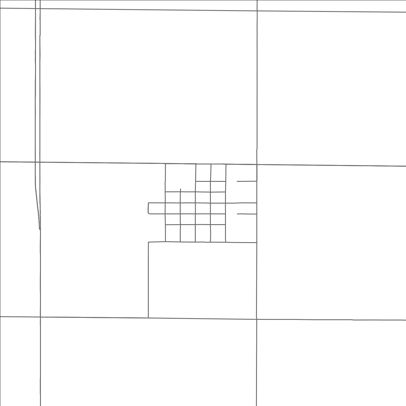 ROAD MAP OF MELLETTE, SOUTH DAKOTA BY MAPBAKES