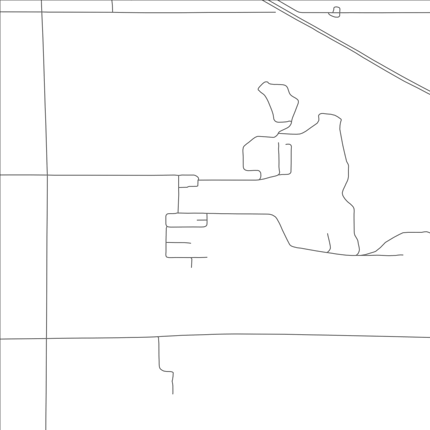 ROAD MAP OF MILLBROOK COLONY, SOUTH DAKOTA BY MAPBAKES