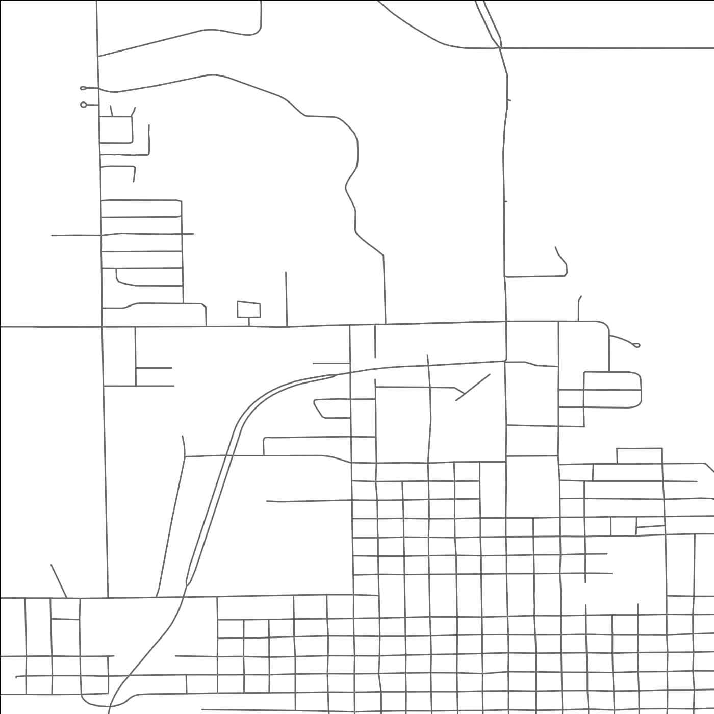 ROAD MAP OF MITCHELL, SOUTH DAKOTA BY MAPBAKES