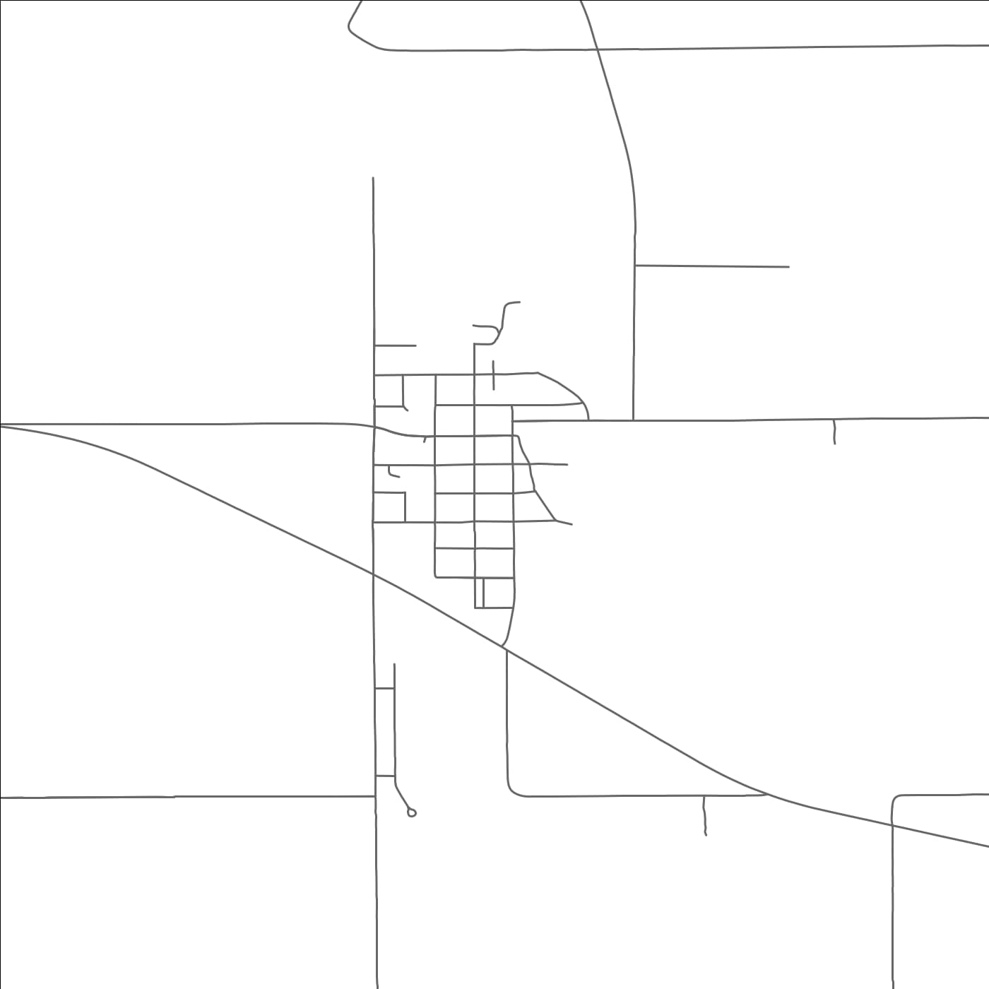 ROAD MAP OF MONTROSE, SOUTH DAKOTA BY MAPBAKES