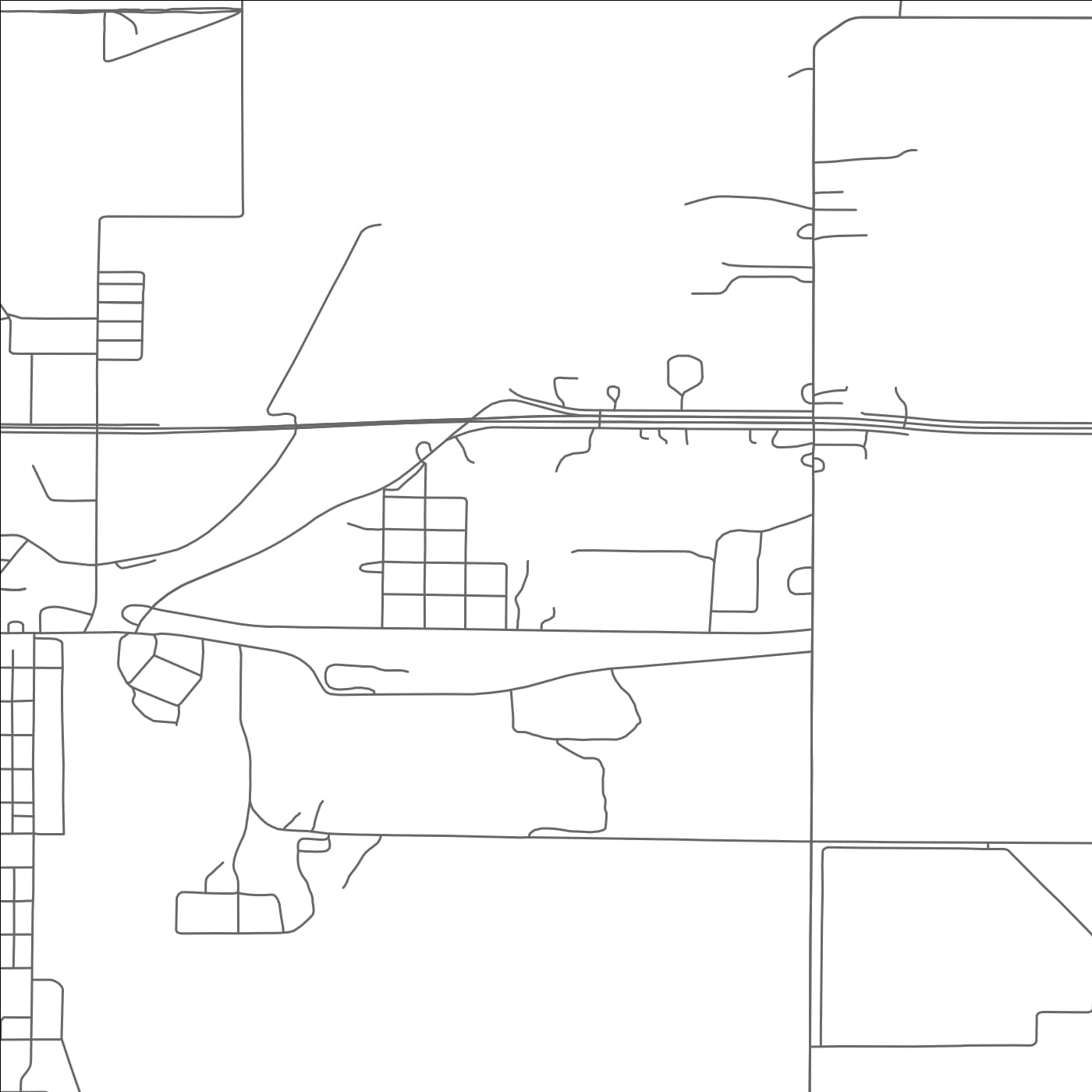 ROAD MAP OF MORNINGSIDE, SOUTH DAKOTA BY MAPBAKES