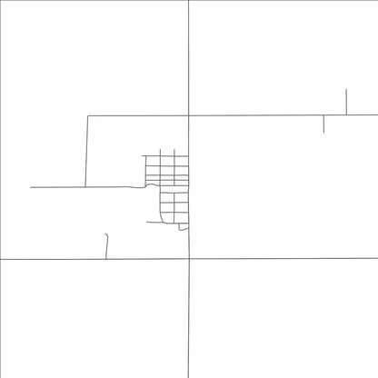 ROAD MAP OF NEW EFFINGTON, SOUTH DAKOTA BY MAPBAKES