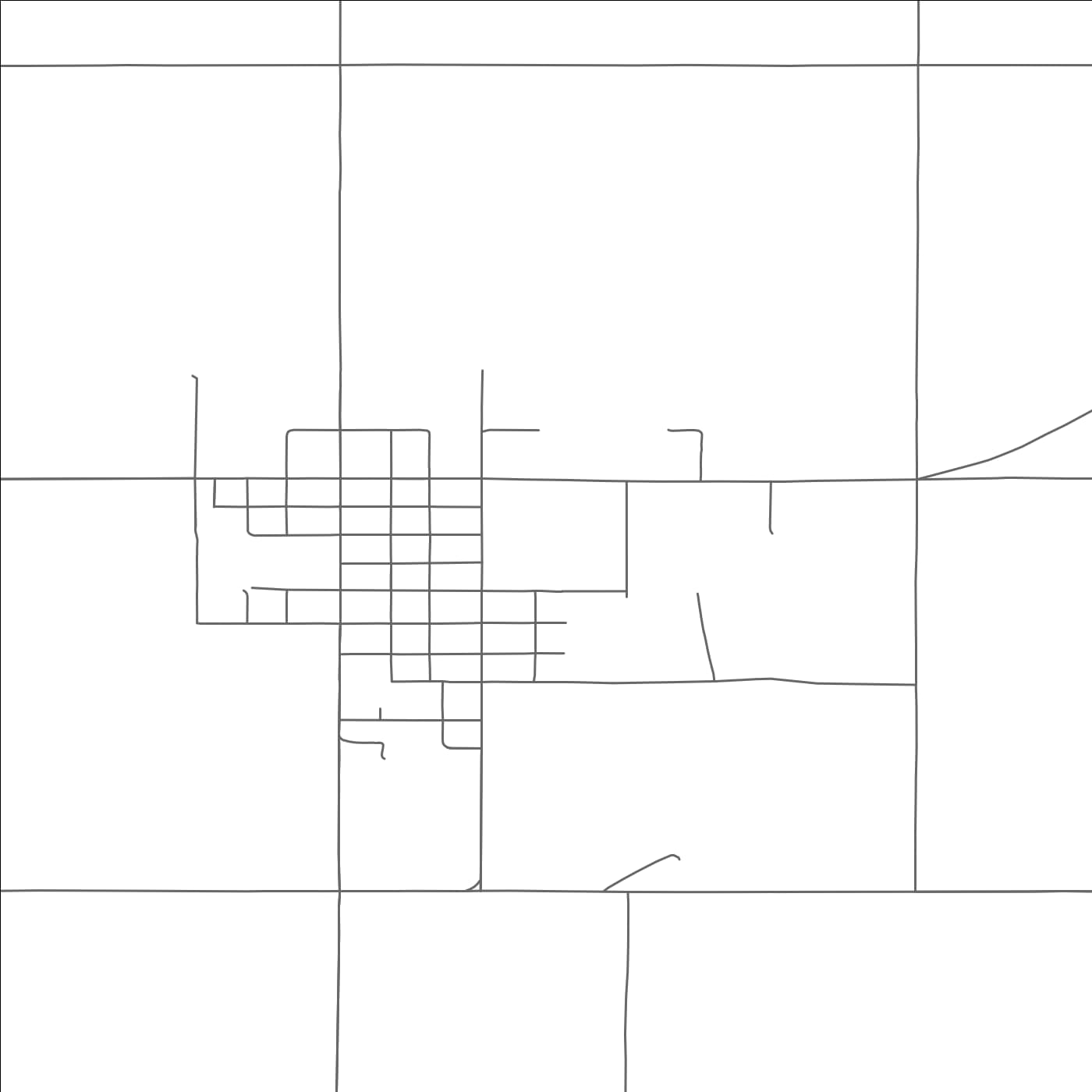 ROAD MAP OF NEWELL, SOUTH DAKOTA BY MAPBAKES