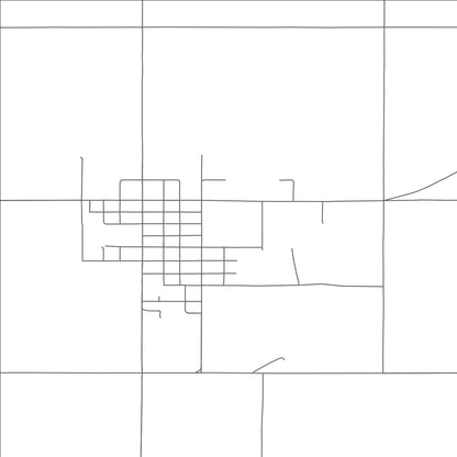 ROAD MAP OF NEWELL, SOUTH DAKOTA BY MAPBAKES