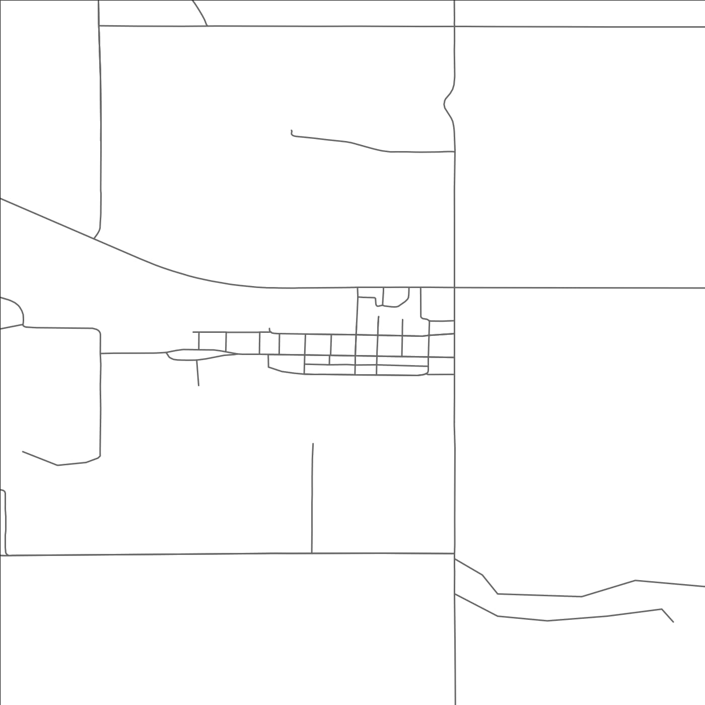 ROAD MAP OF NISLAND, SOUTH DAKOTA BY MAPBAKES