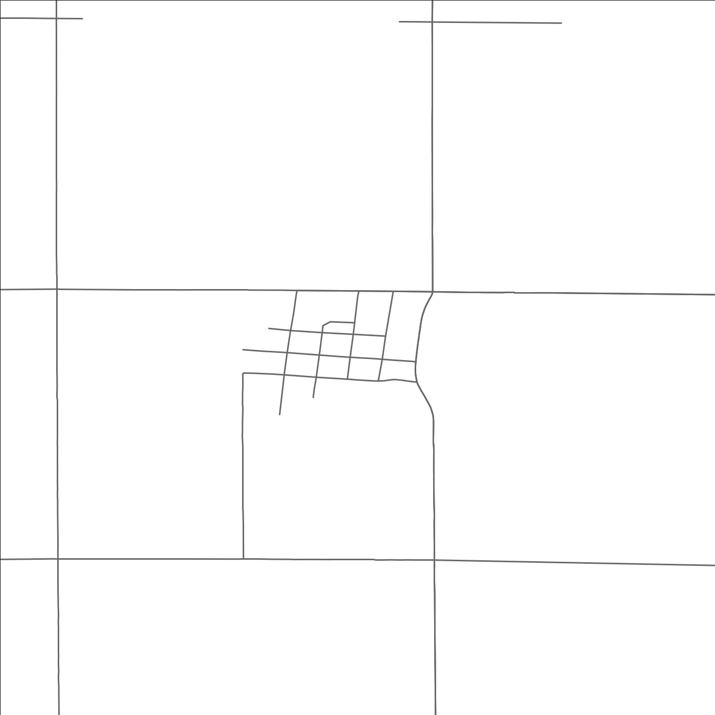 ROAD MAP OF NORTHVILLE, SOUTH DAKOTA BY MAPBAKES