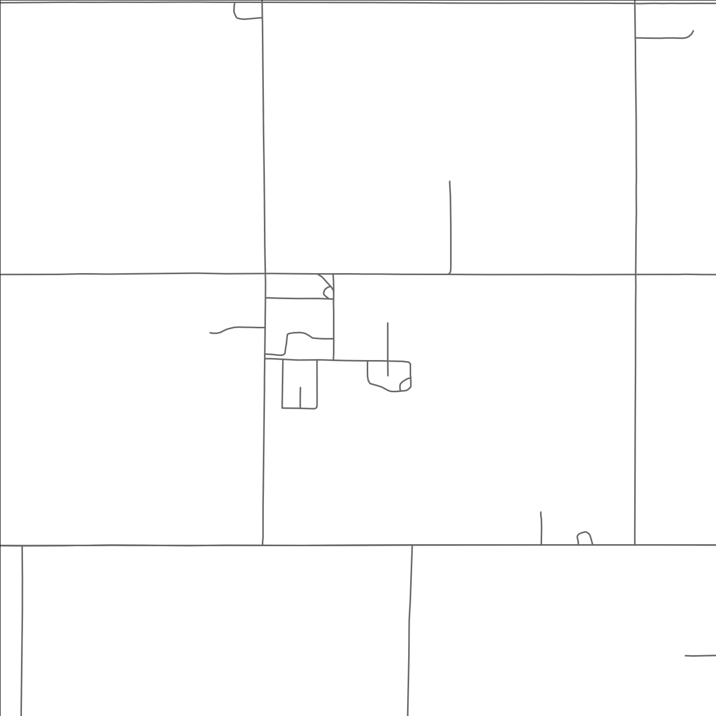 ROAD MAP OF OAK LANE COLONY, SOUTH DAKOTA BY MAPBAKES