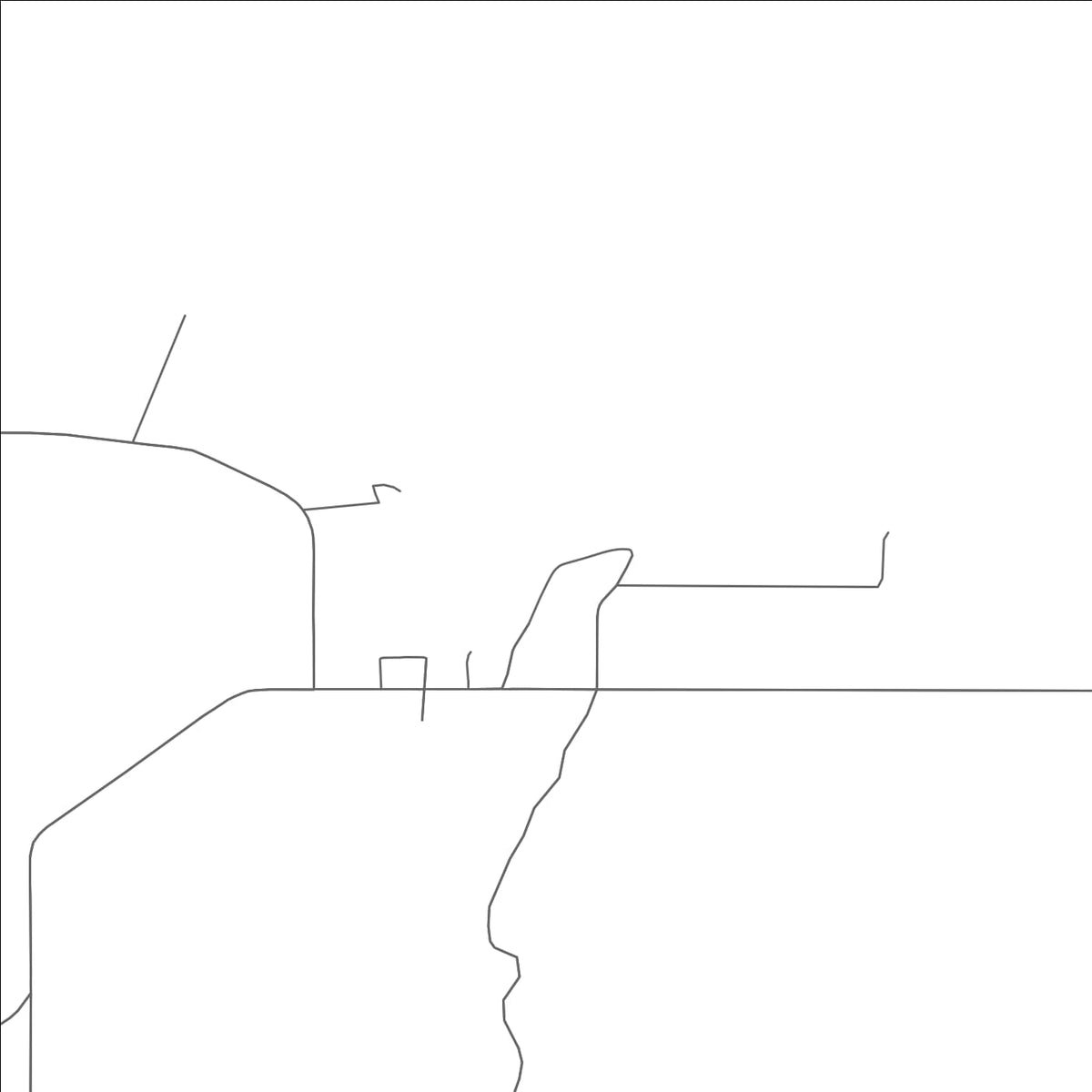 ROAD MAP OF ORAL, SOUTH DAKOTA BY MAPBAKES