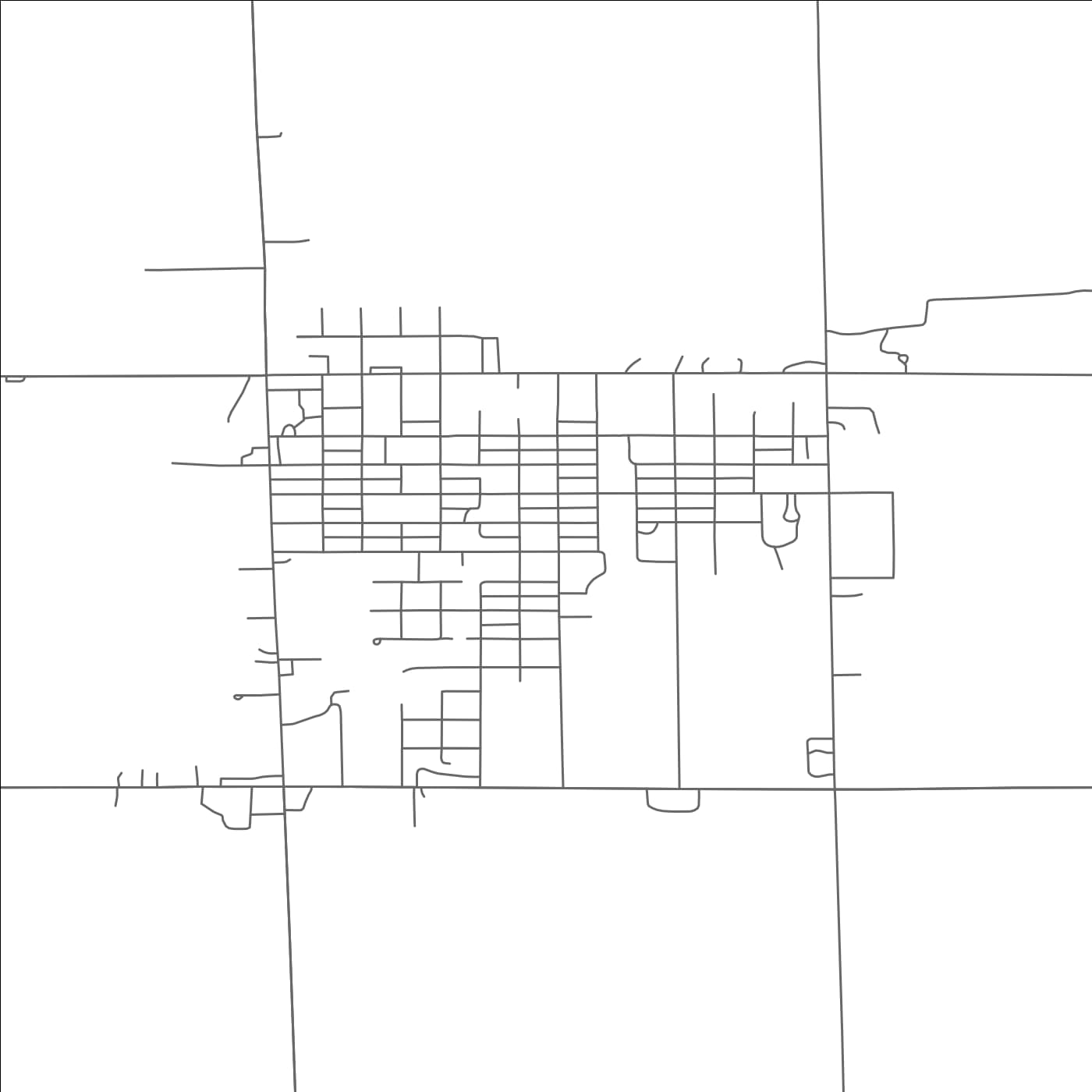 ROAD MAP OF PARKSTON, SOUTH DAKOTA BY MAPBAKES