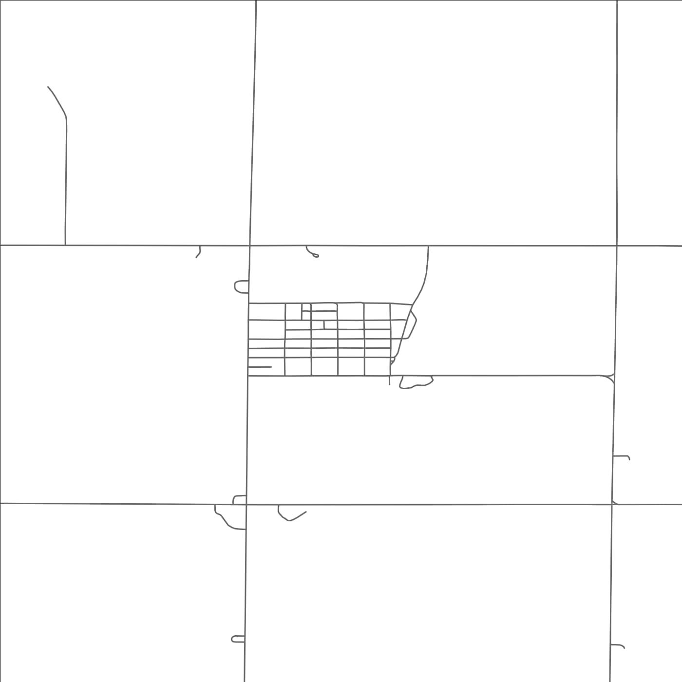 ROAD MAP OF PIERPONT, SOUTH DAKOTA BY MAPBAKES