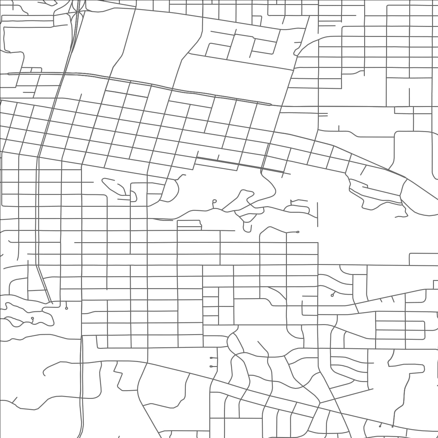 ROAD MAP OF RAPID CITY, SOUTH DAKOTA BY MAPBAKES