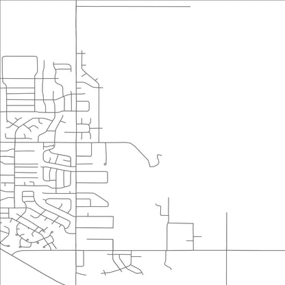 ROAD MAP OF RAPID VALLEY, SOUTH DAKOTA BY MAPBAKES