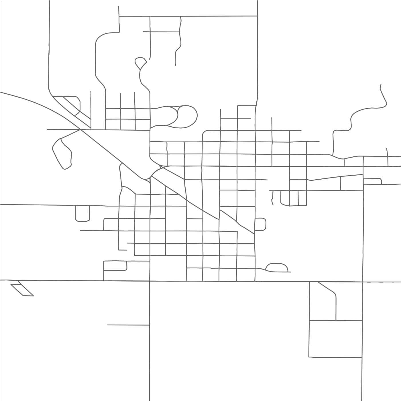 ROAD MAP OF REDFIELD, SOUTH DAKOTA BY MAPBAKES