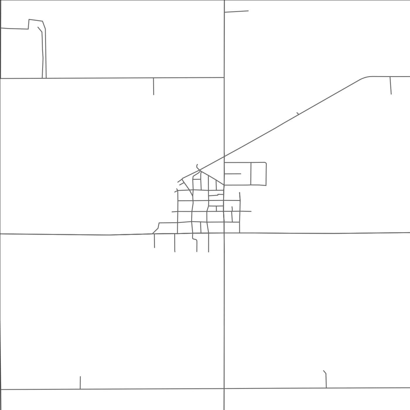 ROAD MAP OF ROSHOLT, SOUTH DAKOTA BY MAPBAKES