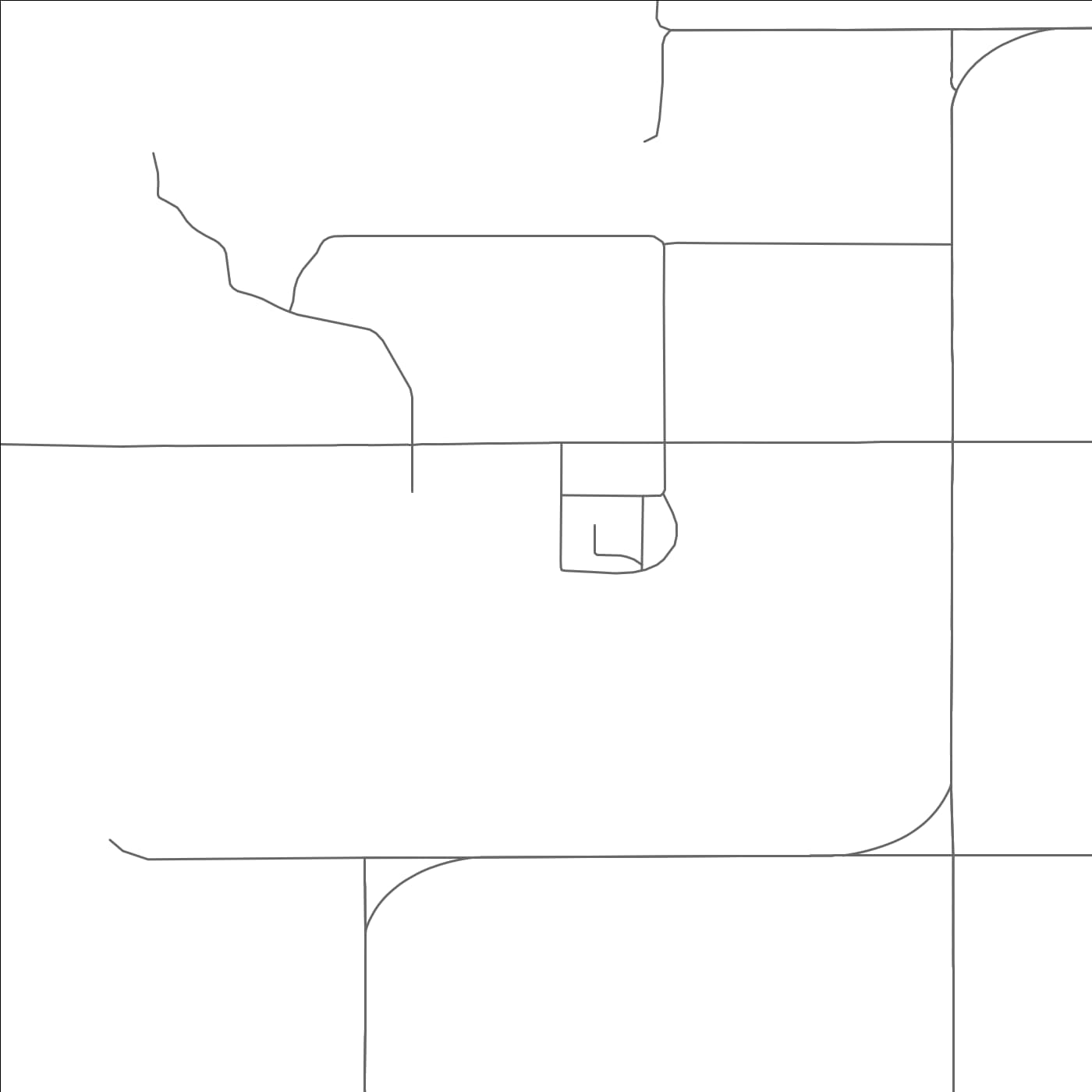 ROAD MAP OF SPRING CREEK COLONY, SOUTH DAKOTA BY MAPBAKES