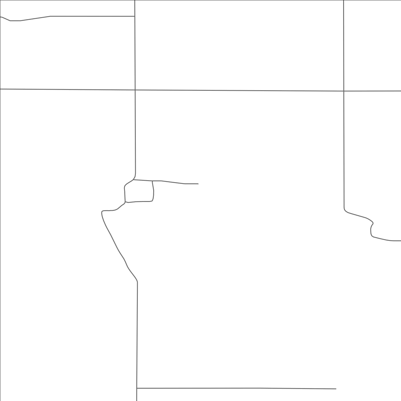 ROAD MAP OF SPRING VALLEY COLONY, SOUTH DAKOTA BY MAPBAKES