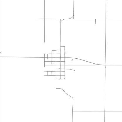 ROAD MAP OF ST. LAWRENCE, SOUTH DAKOTA BY MAPBAKES