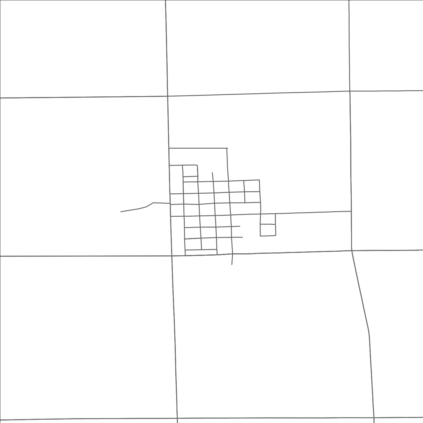 ROAD MAP OF STICKNEY, SOUTH DAKOTA BY MAPBAKES