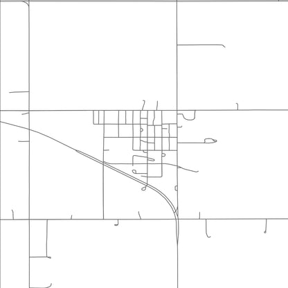 ROAD MAP OF TABOR, SOUTH DAKOTA BY MAPBAKES