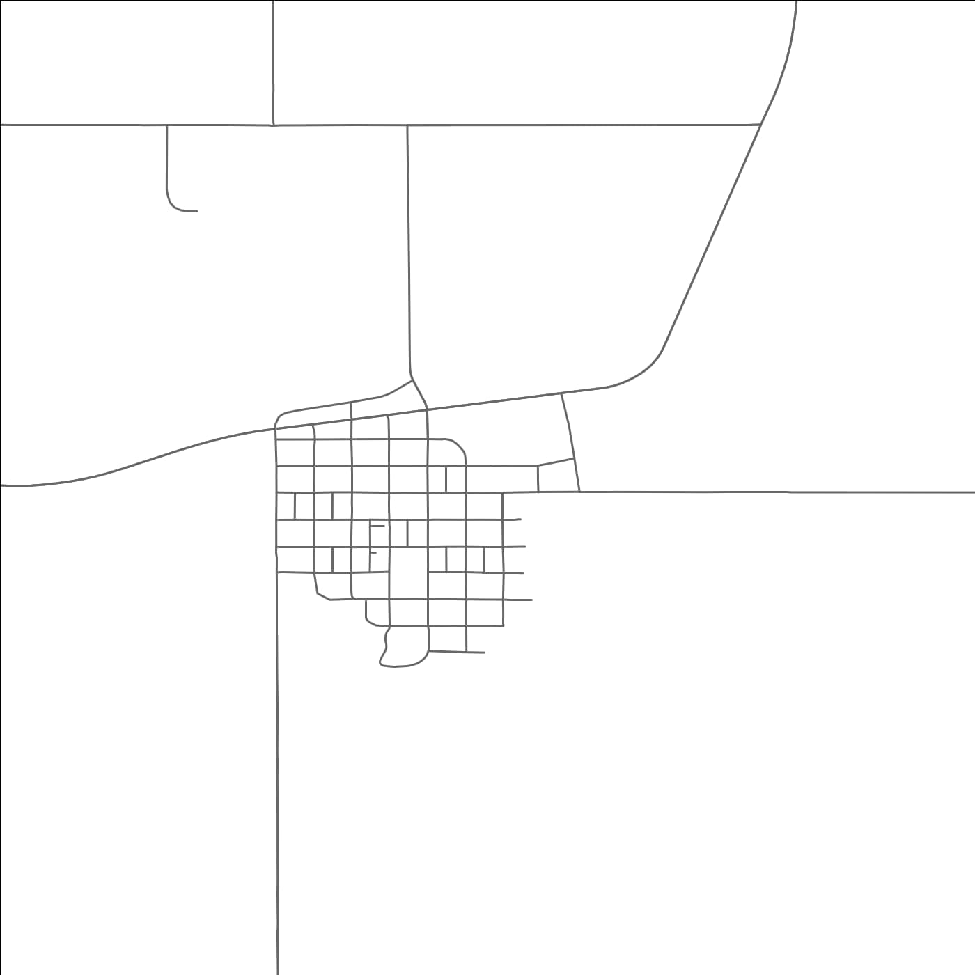 ROAD MAP OF TIMBER LAKE, SOUTH DAKOTA BY MAPBAKES