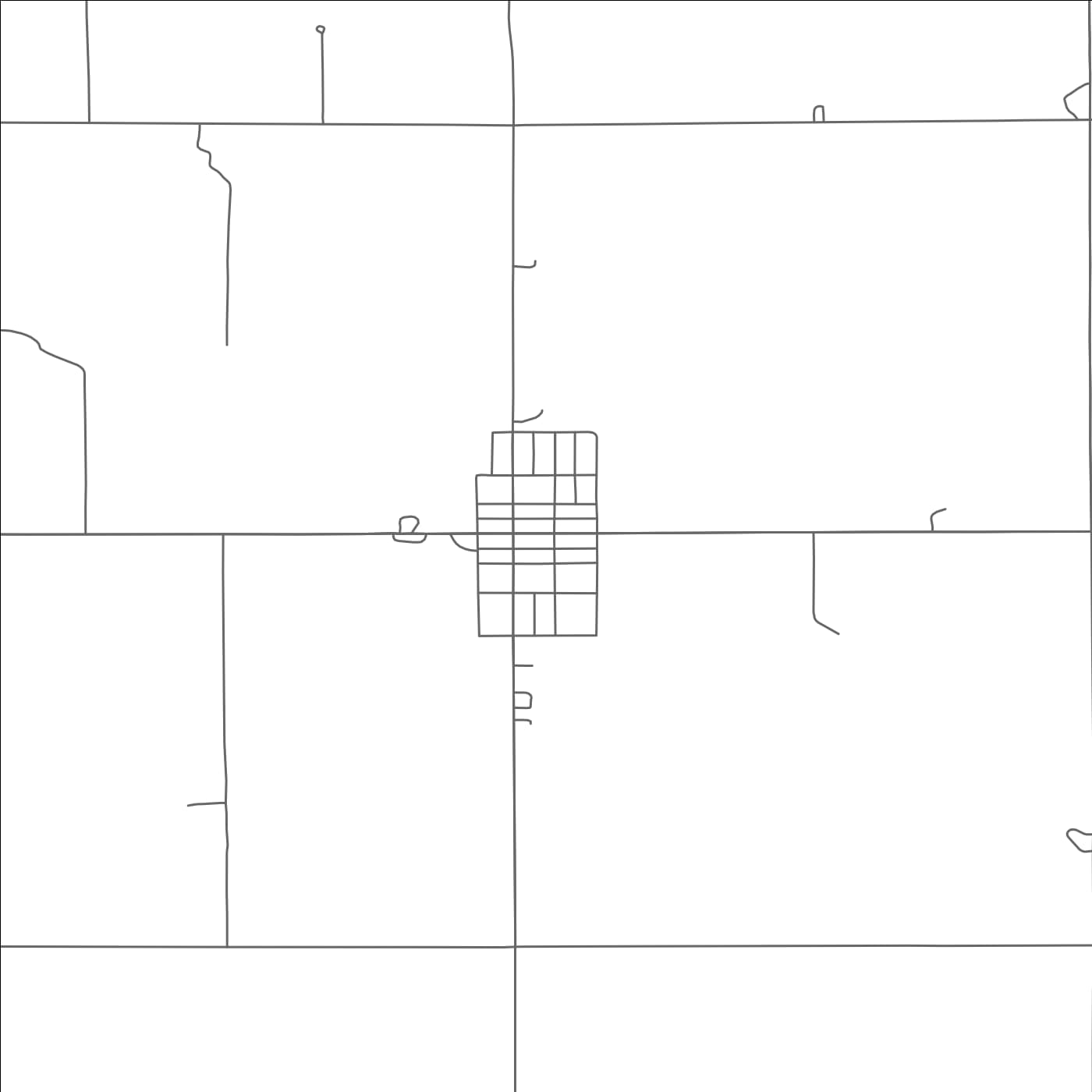 ROAD MAP OF TORONTO, SOUTH DAKOTA BY MAPBAKES