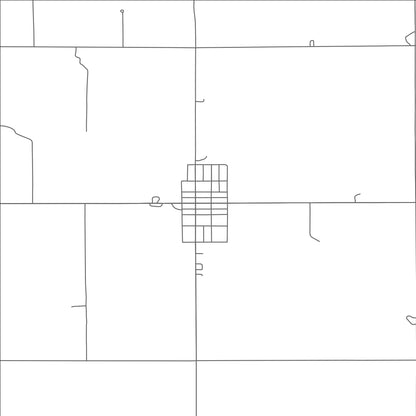 ROAD MAP OF TORONTO, SOUTH DAKOTA BY MAPBAKES