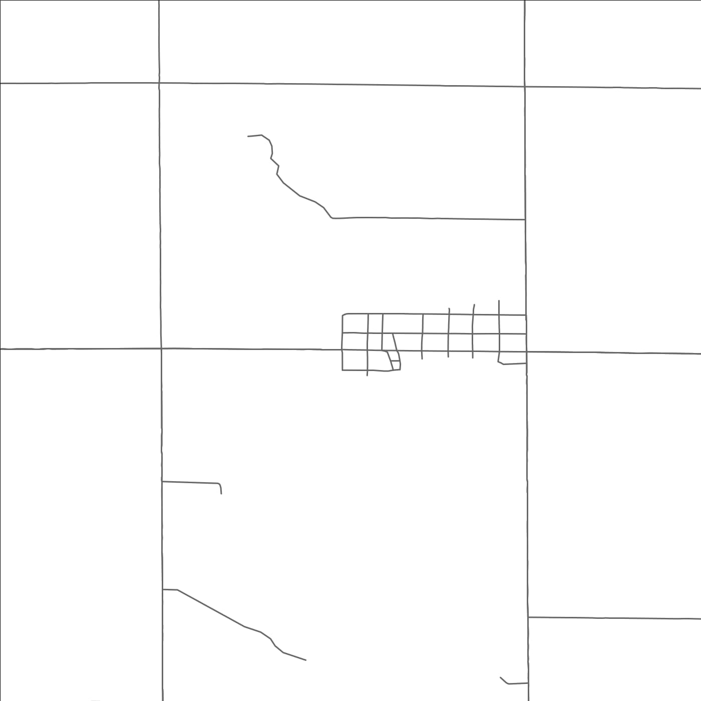 ROAD MAP OF TRENT, SOUTH DAKOTA BY MAPBAKES