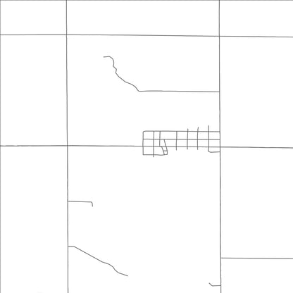 ROAD MAP OF TRENT, SOUTH DAKOTA BY MAPBAKES