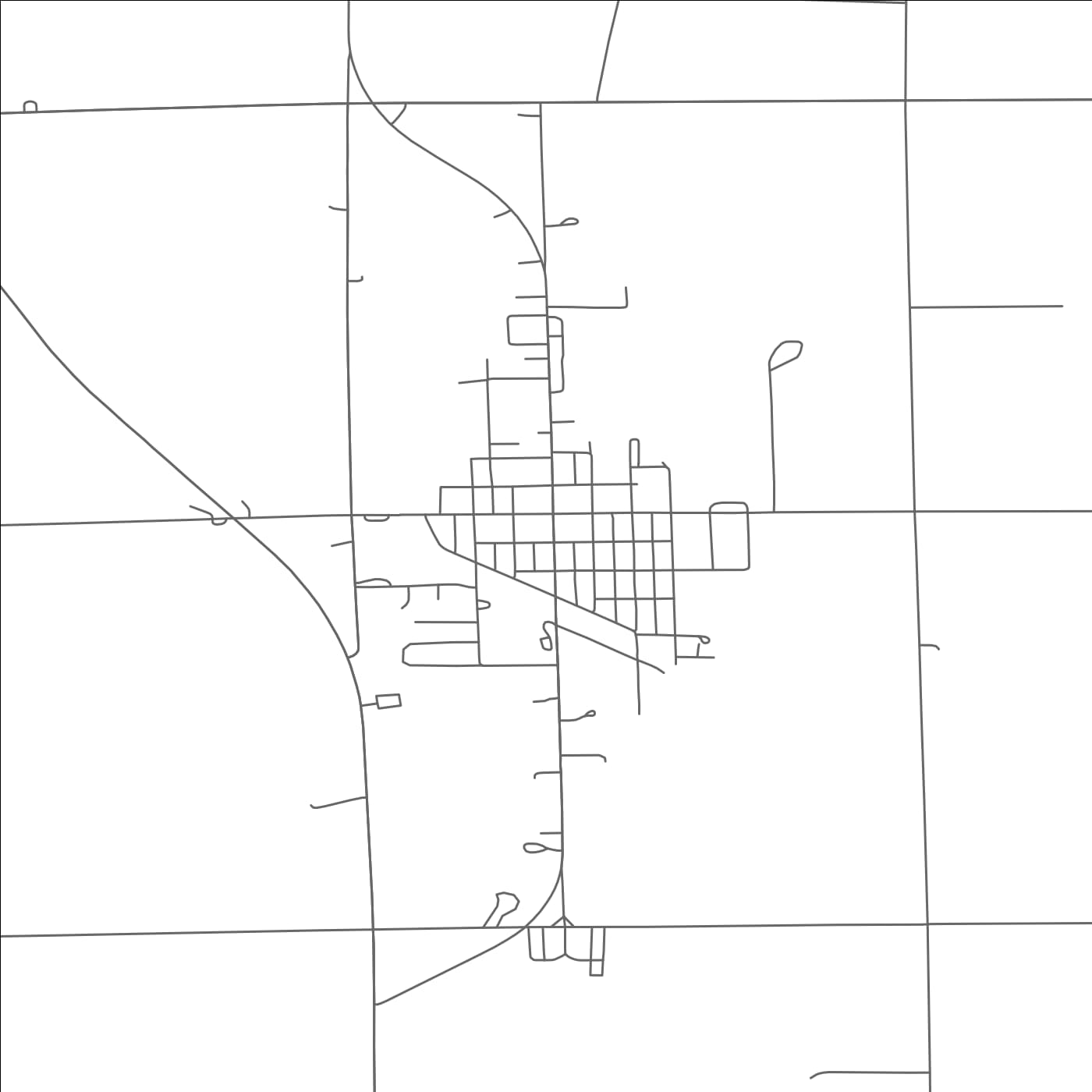 ROAD MAP OF TRIPP, SOUTH DAKOTA BY MAPBAKES