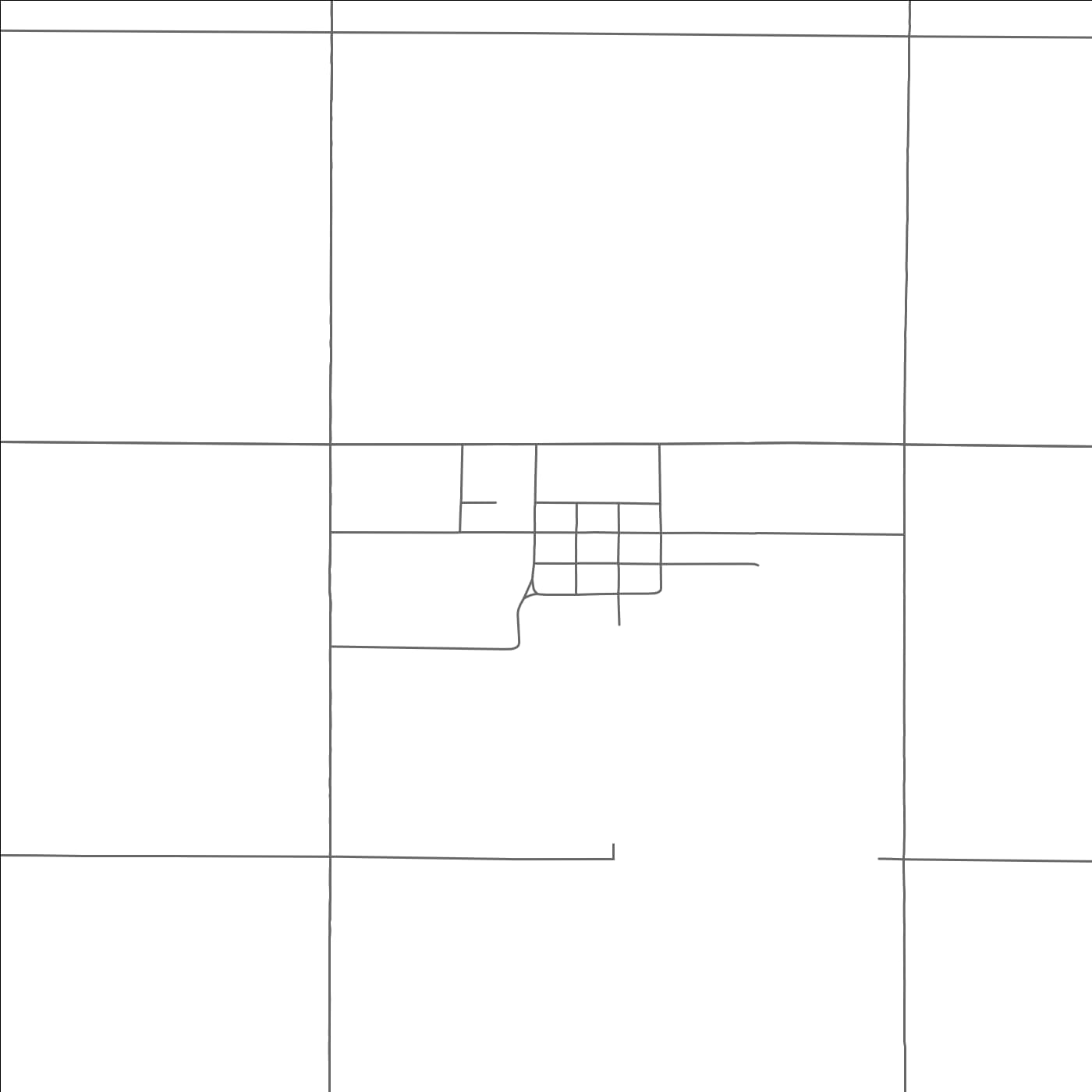 ROAD MAP OF TURTON, SOUTH DAKOTA BY MAPBAKES