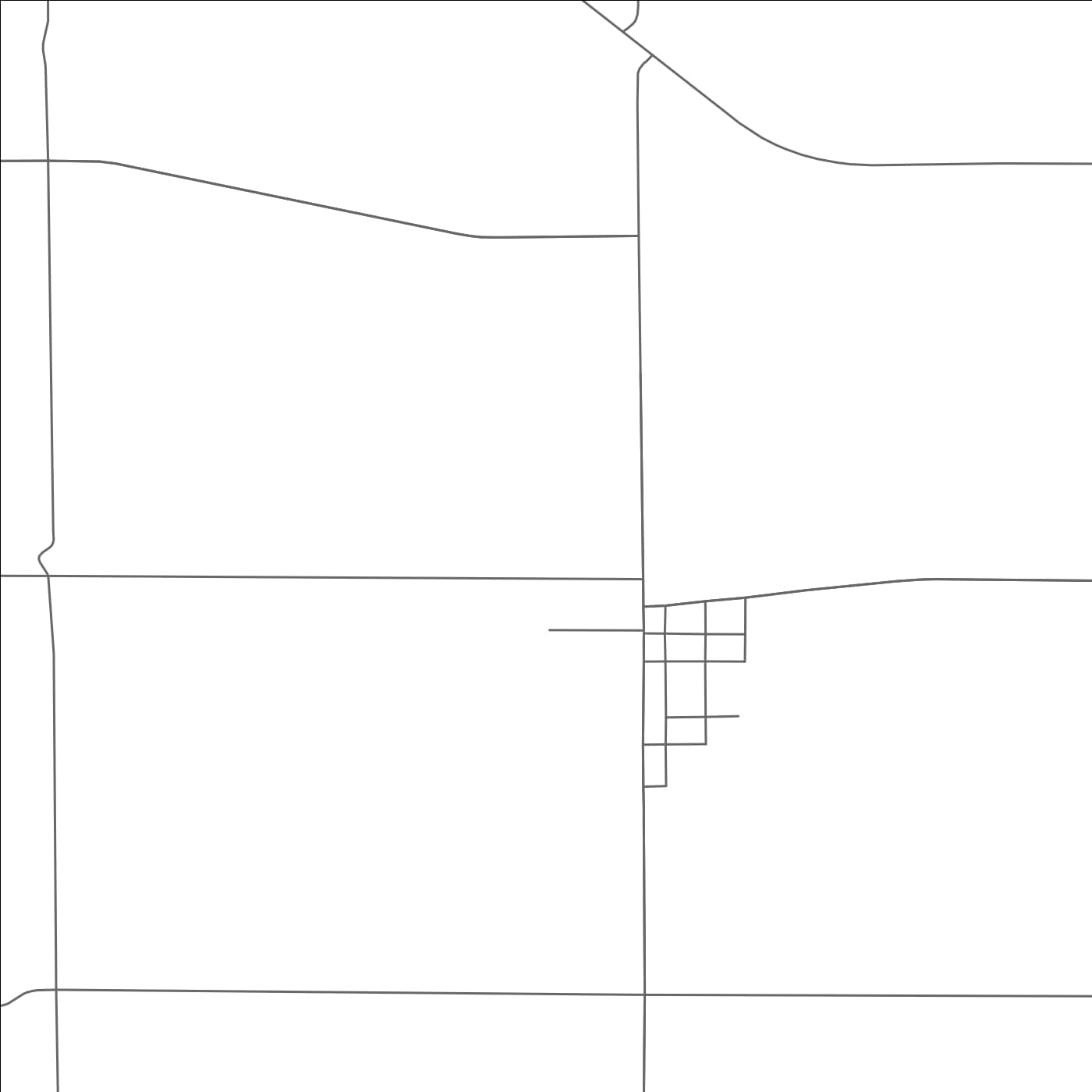 ROAD MAP OF TWIN BROOKS, SOUTH DAKOTA BY MAPBAKES