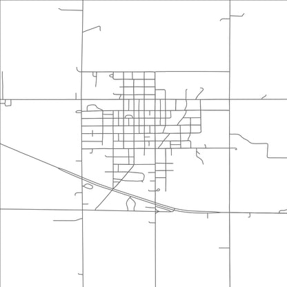 ROAD MAP OF TYNDALL, SOUTH DAKOTA BY MAPBAKES