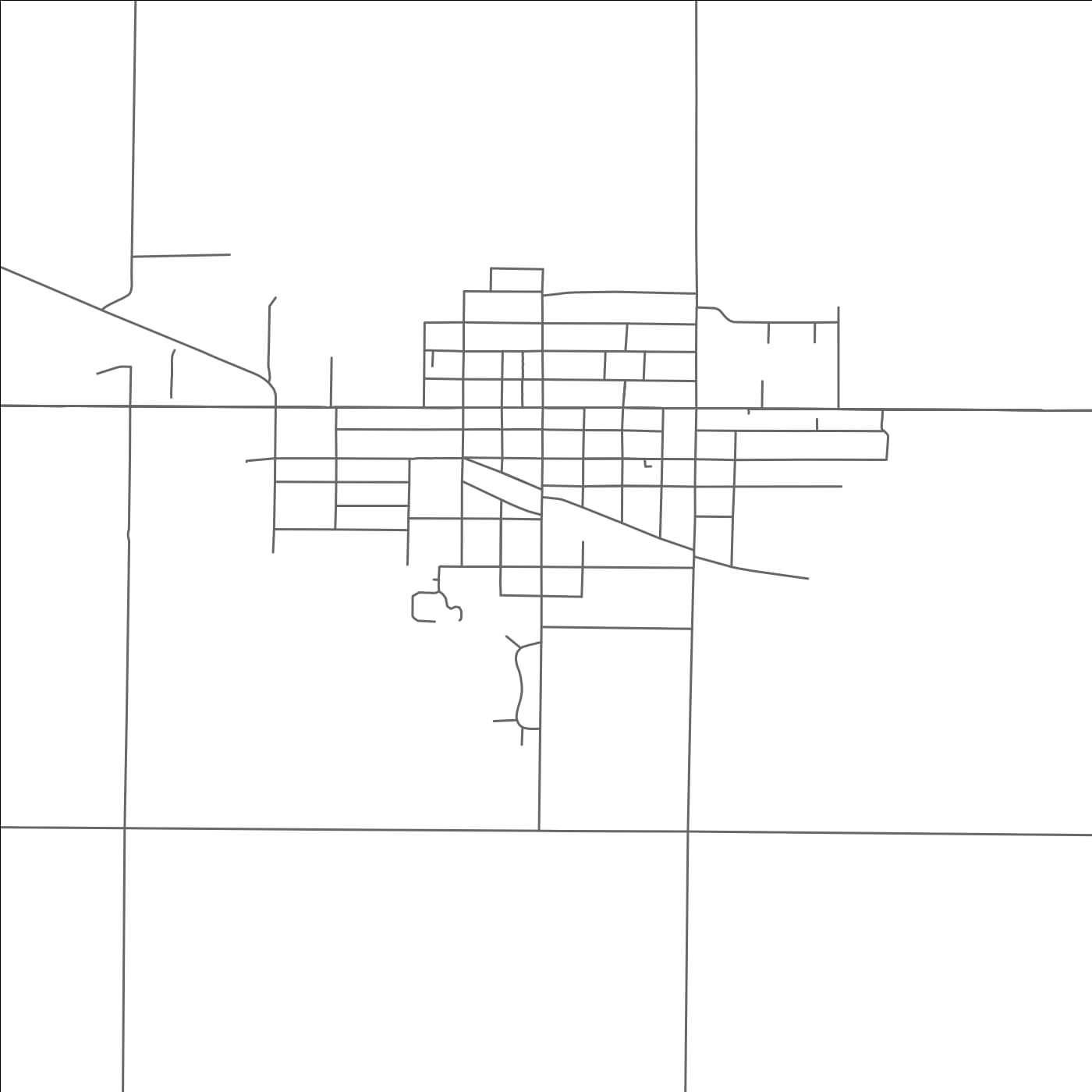 ROAD MAP OF WAGNER, SOUTH DAKOTA BY MAPBAKES