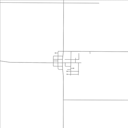 ROAD MAP OF WARNER, SOUTH DAKOTA BY MAPBAKES