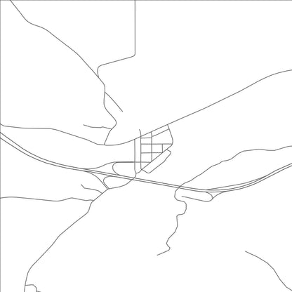 ROAD MAP OF WASTA, SOUTH DAKOTA BY MAPBAKES