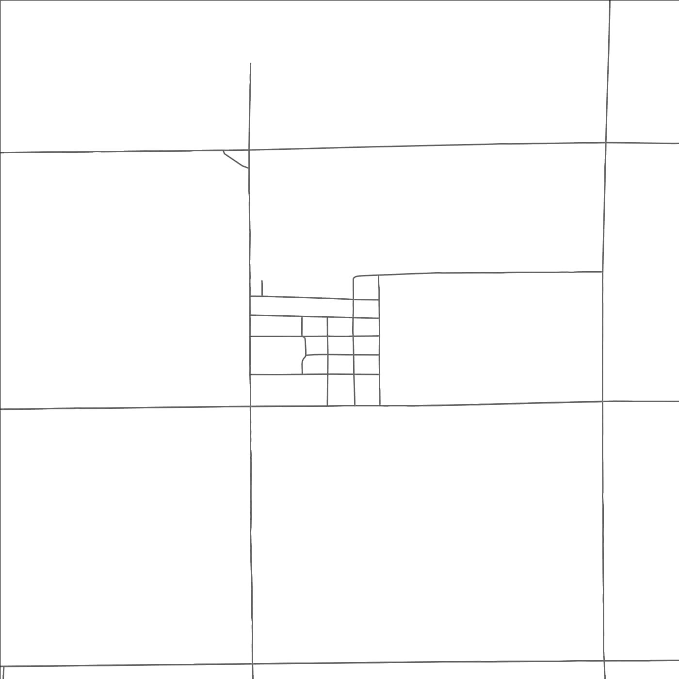 ROAD MAP OF WENTWORTH, SOUTH DAKOTA BY MAPBAKES