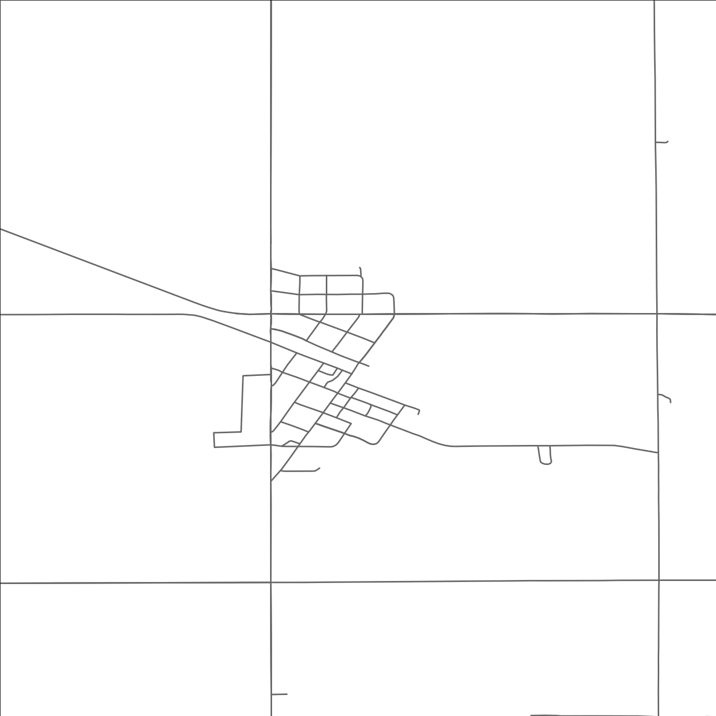 ROAD MAP OF WESSINGTON, SOUTH DAKOTA BY MAPBAKES