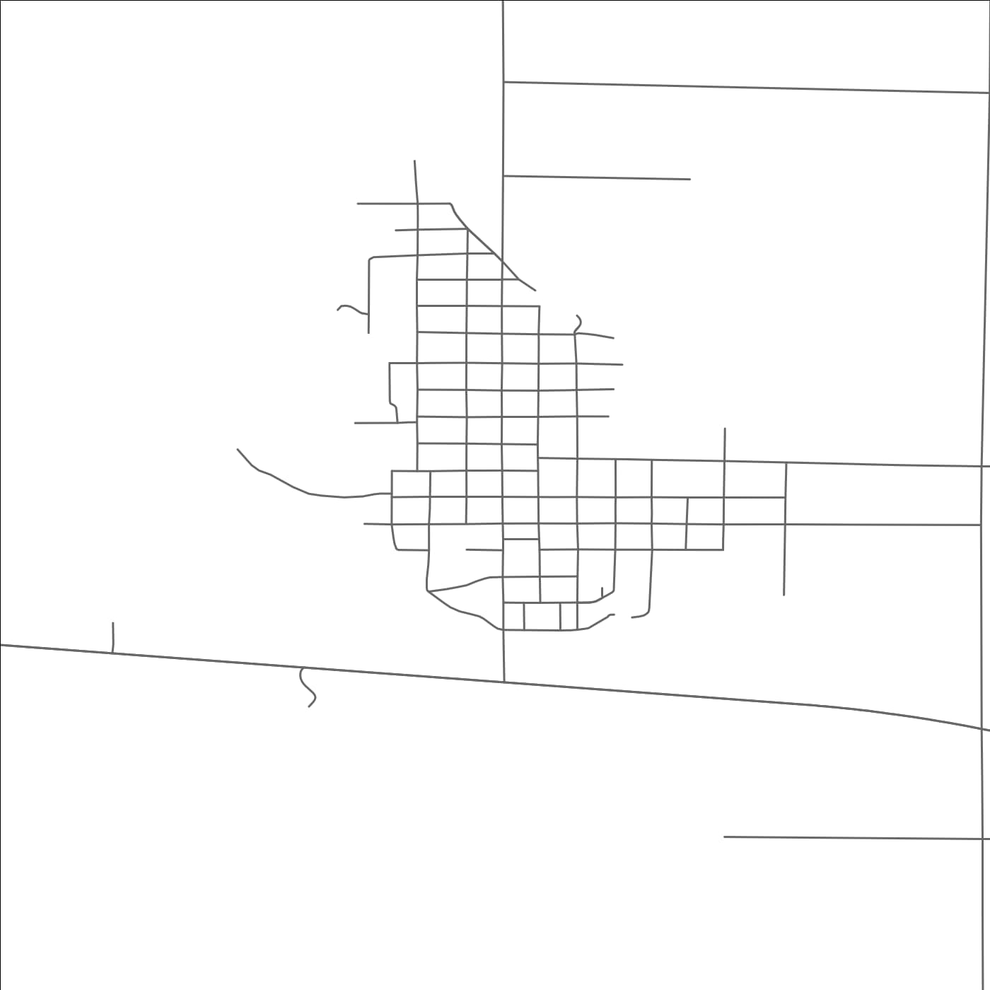 ROAD MAP OF WESSINGTON SPRINGS, SOUTH DAKOTA BY MAPBAKES