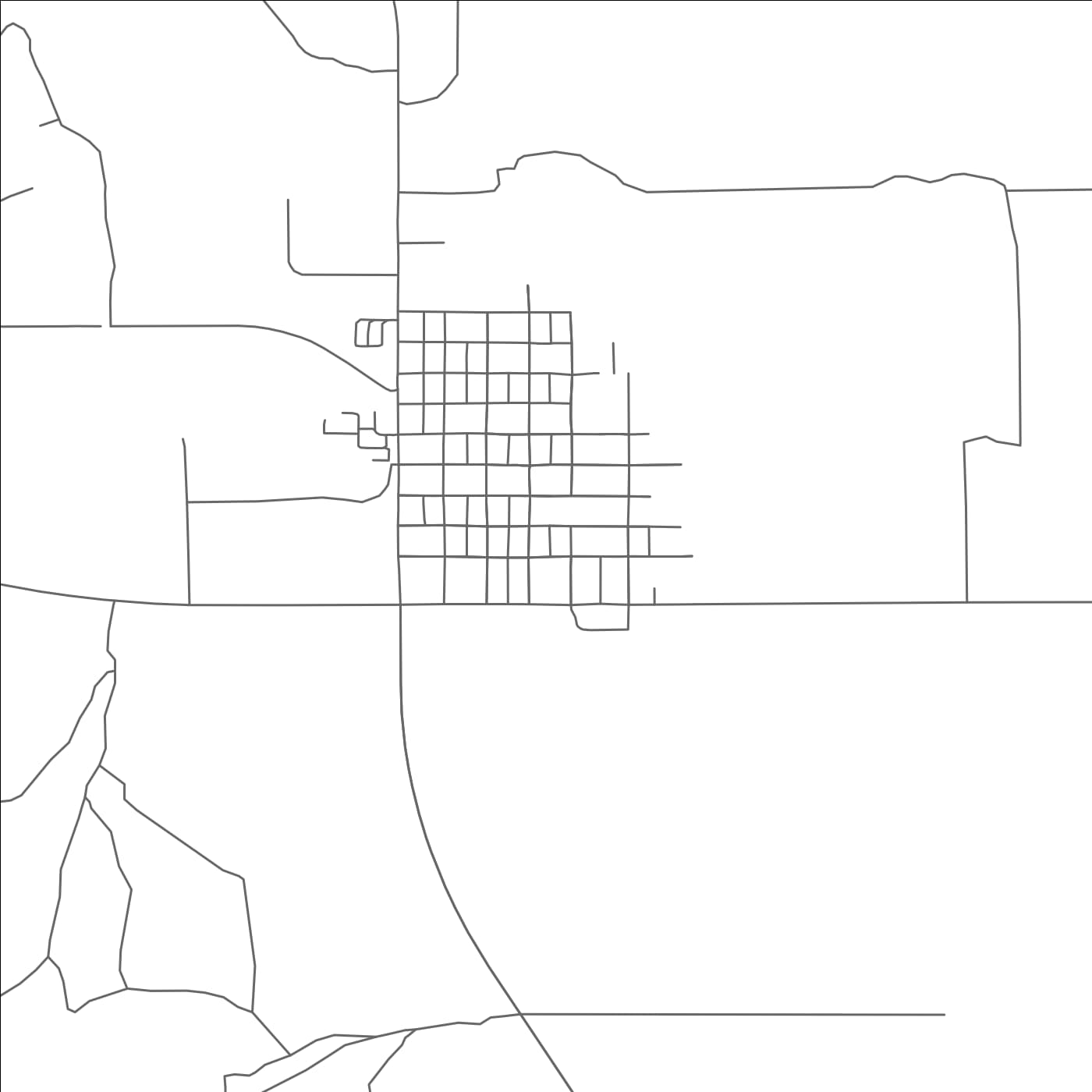 ROAD MAP OF WHITE RIVER, SOUTH DAKOTA BY MAPBAKES