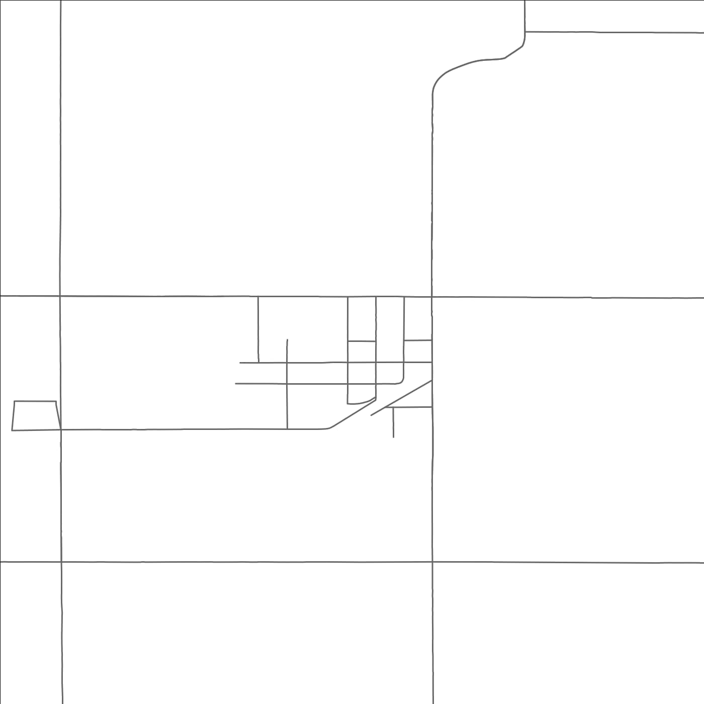 ROAD MAP OF WILLOW LAKE, SOUTH DAKOTA BY MAPBAKES