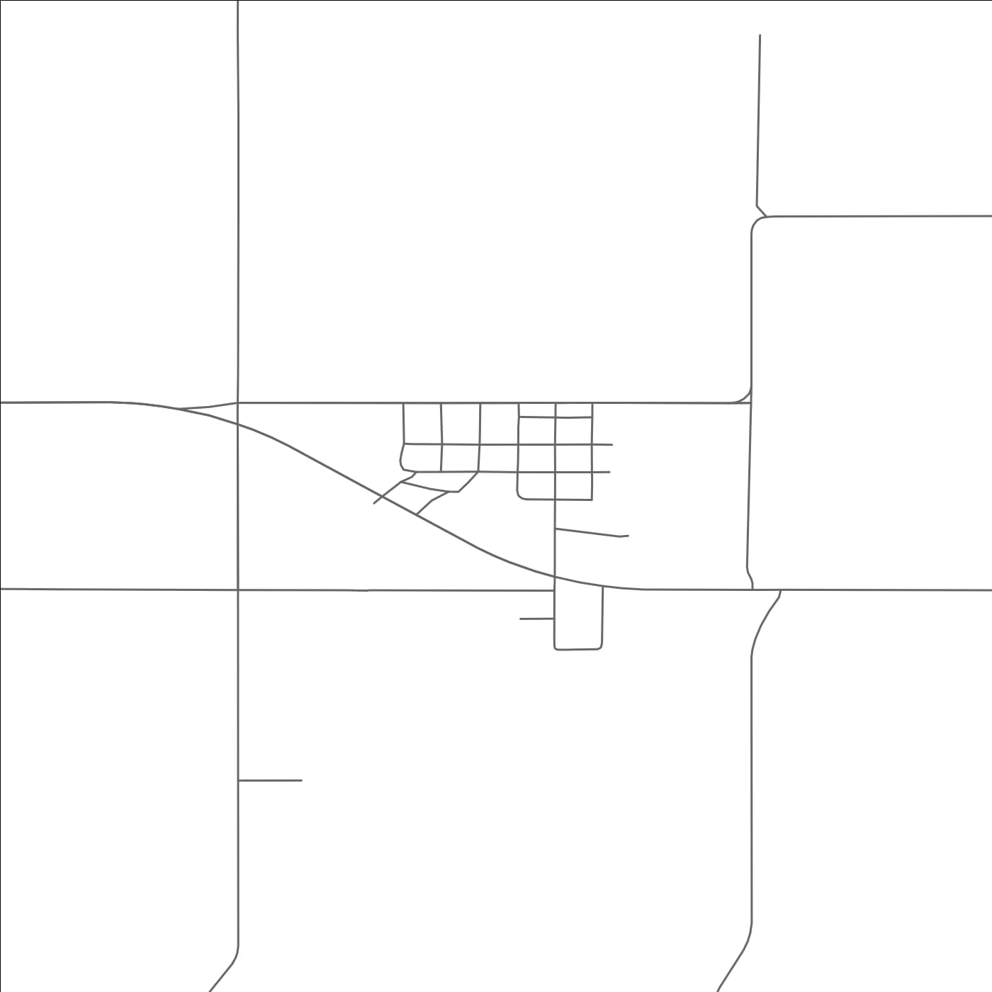 ROAD MAP OF WOOD, SOUTH DAKOTA BY MAPBAKES