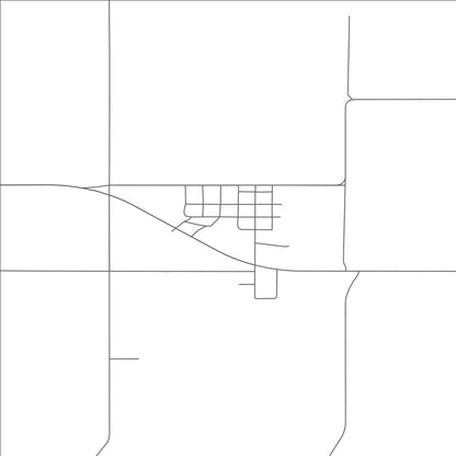 ROAD MAP OF WOOD, SOUTH DAKOTA BY MAPBAKES