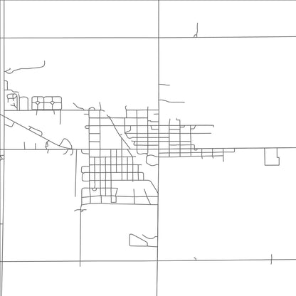 ROAD MAP OF WOONSOCKET, SOUTH DAKOTA BY MAPBAKES