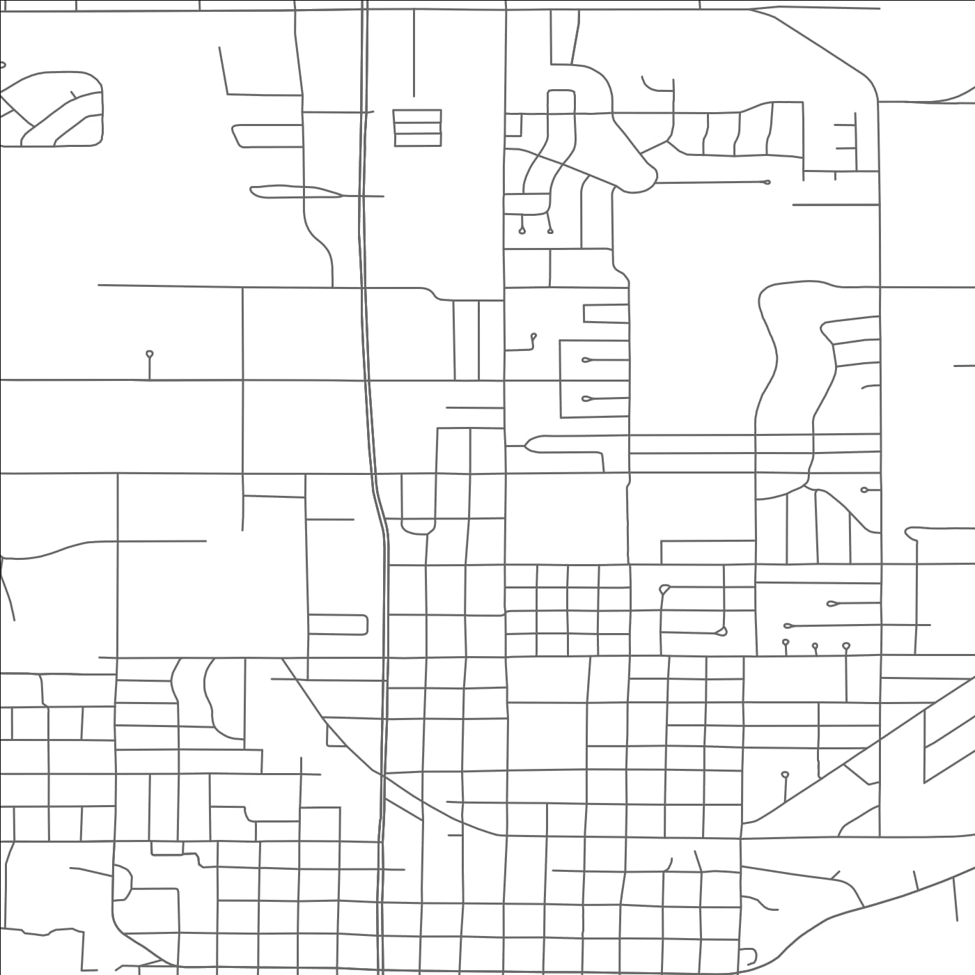 ROAD MAP OF YANKTON, SOUTH DAKOTA BY MAPBAKES