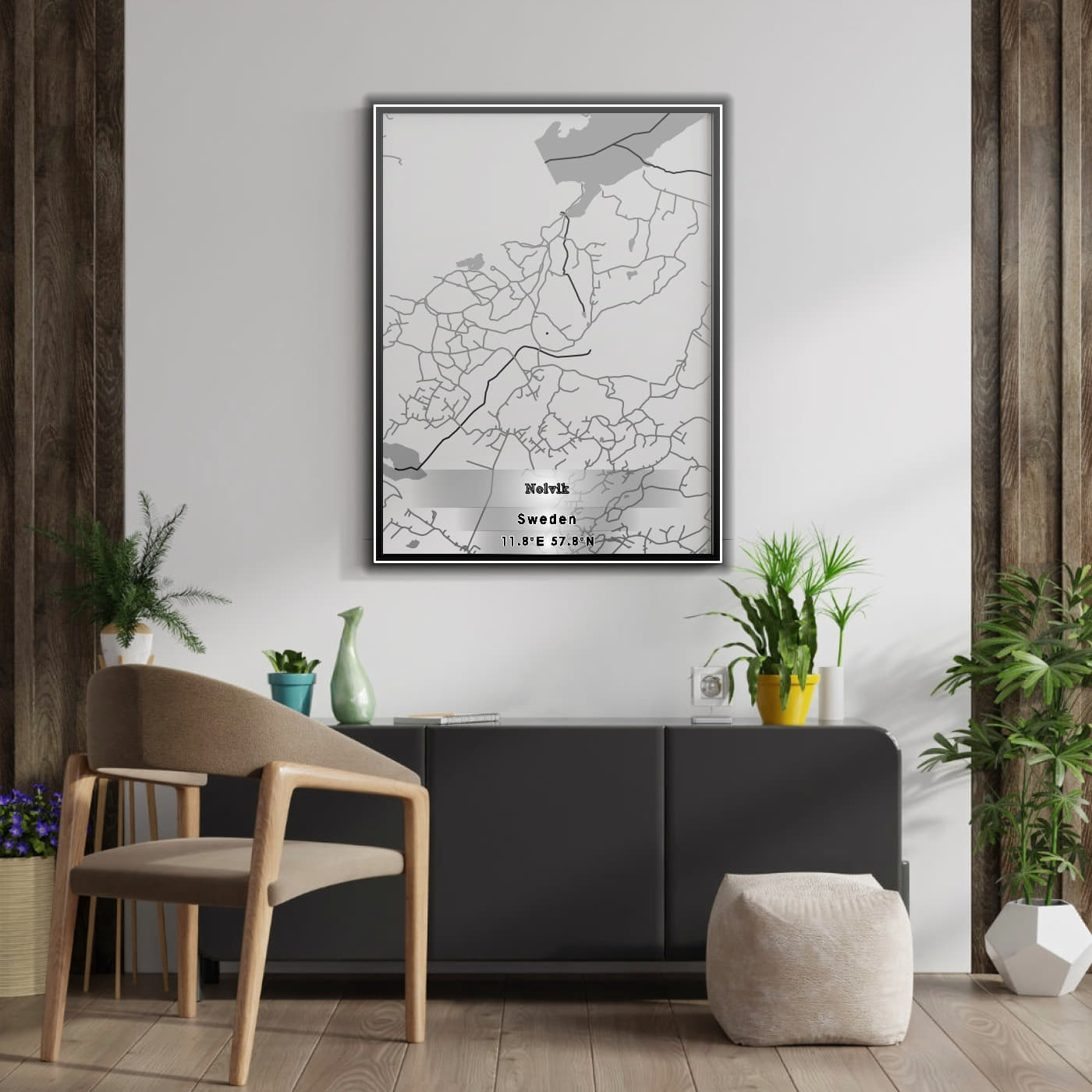 ROAD MAP OF NOLVIK, SWEDEN BY MAPBAKES