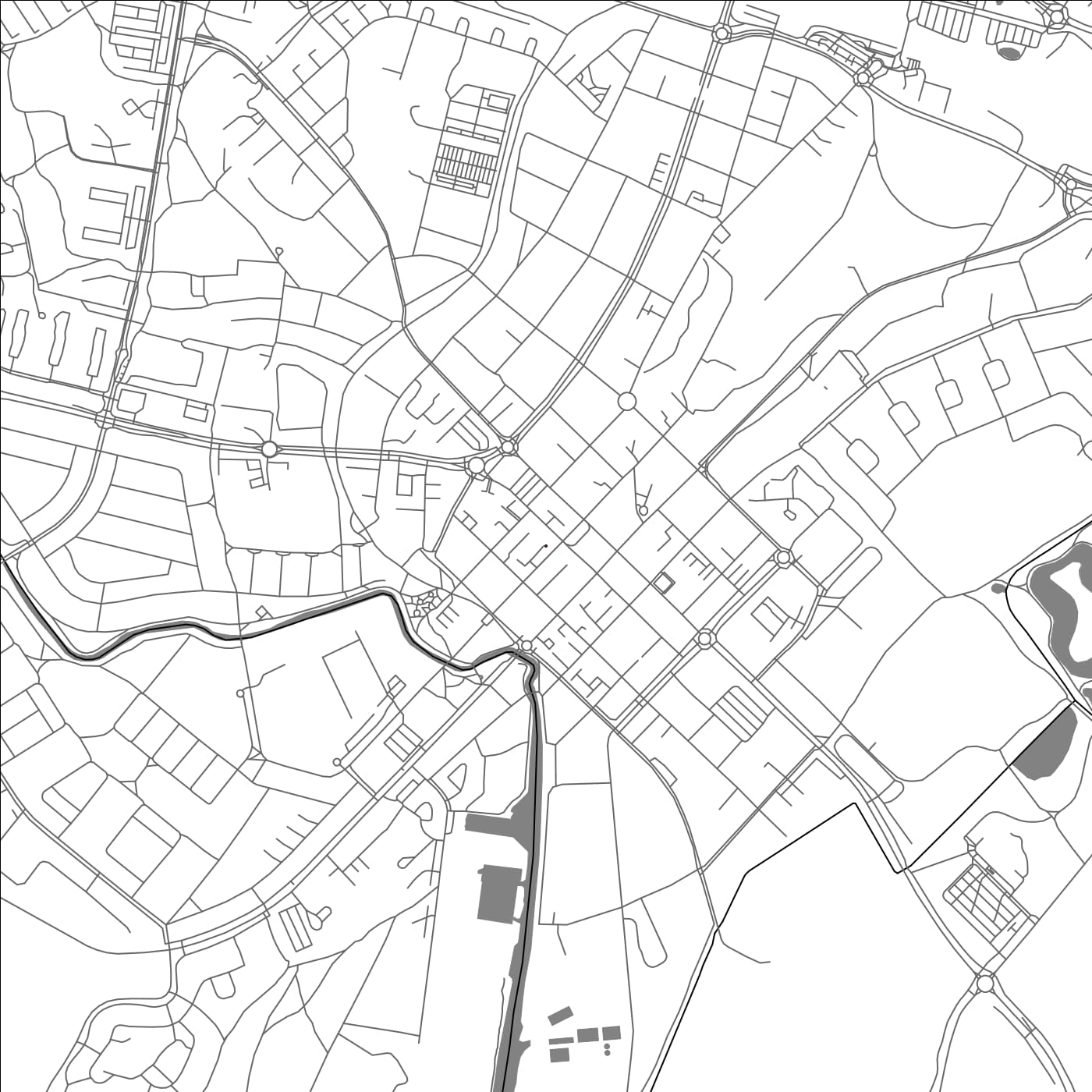 ROAD MAP OF ENKOPING, SWEDEN BY MAPBAKES